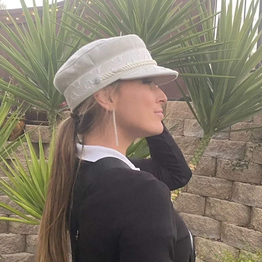 Lack of Color Small Cream Colored Hat See Video